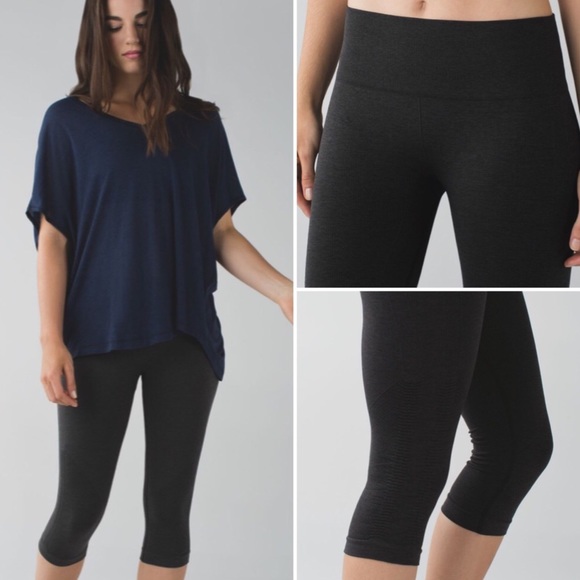 lululemon athletica Pants - Lululemon In The Flow Crop Leggings
